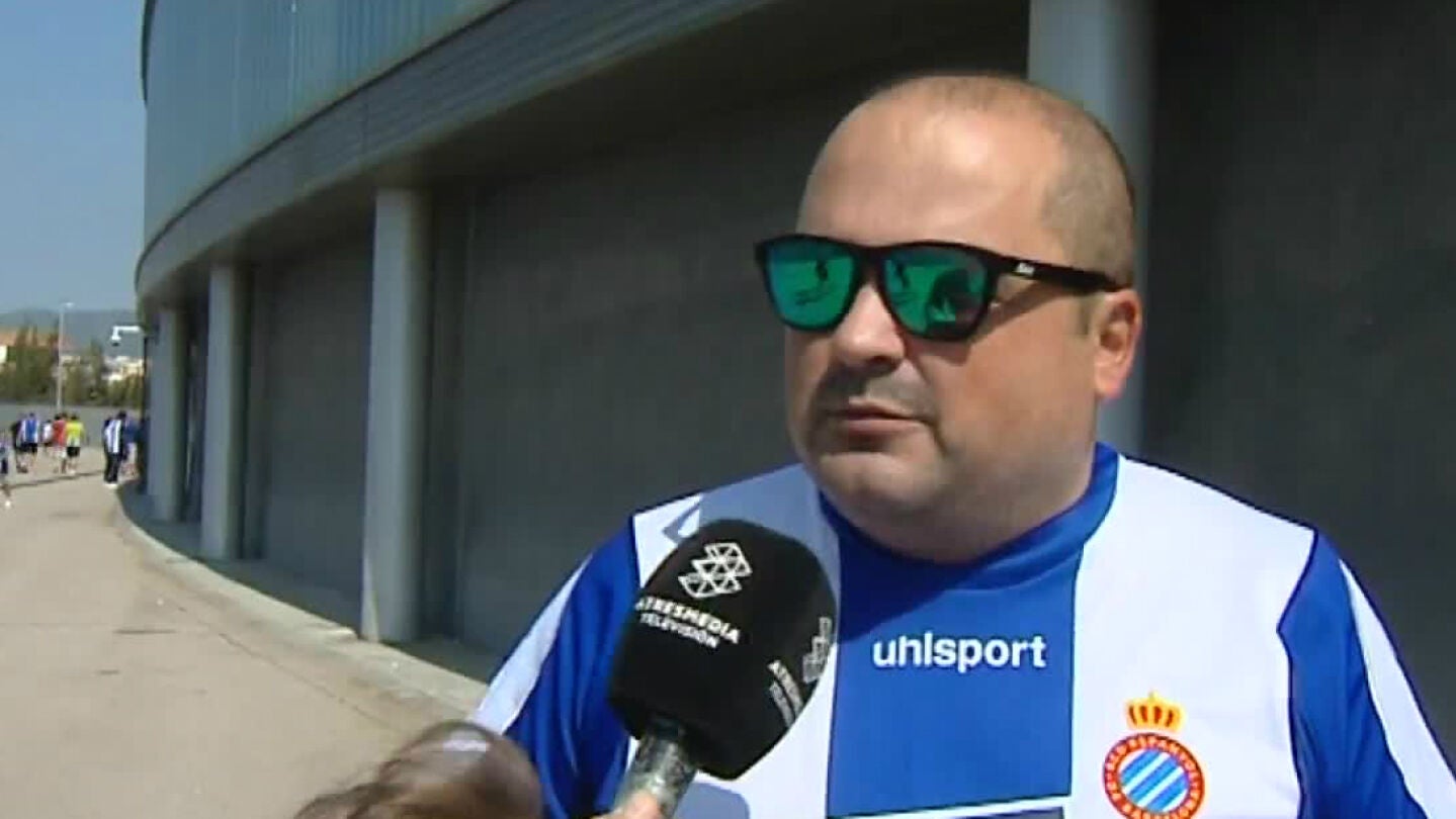 Un aficionado del Espanyol