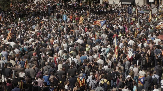Manifestación en Cataluña por la celebración del referéndum el 1-O Manifestación en Cataluña por la celebración del referéndum el 1-O