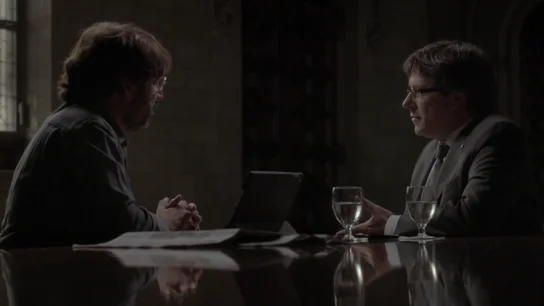 Jordi Évole, con Carles Puigdemont Jordi Évole, con Carles Puigdemont
