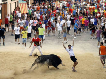 Imagen de archivo de un 'bous al carrer' Imagen de archivo de un 'bous al carrer'