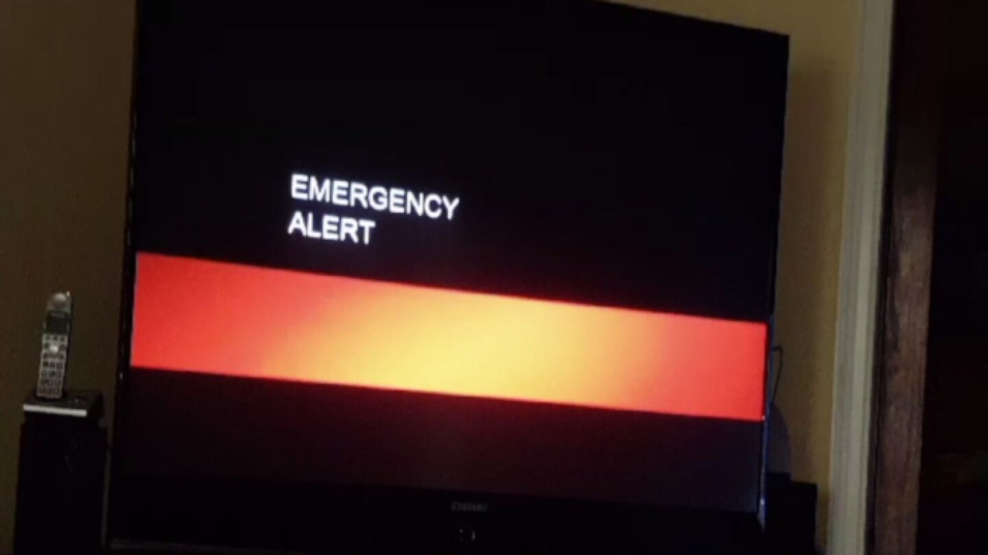 Un alarmante mensaje interrumpe durante un minuto la programaci&oacute;n televisiva en California