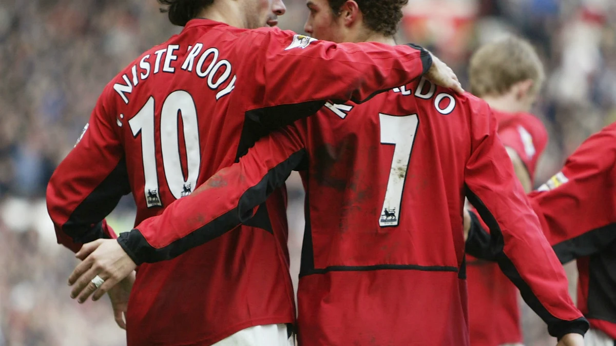 Van Nistelrooy, con Cristiano Van Nistelrooy, con Cristiano