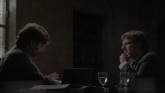 Jordi Évole, con Carles Puigdemont Jordi Évole, con Carles Puigdemont
