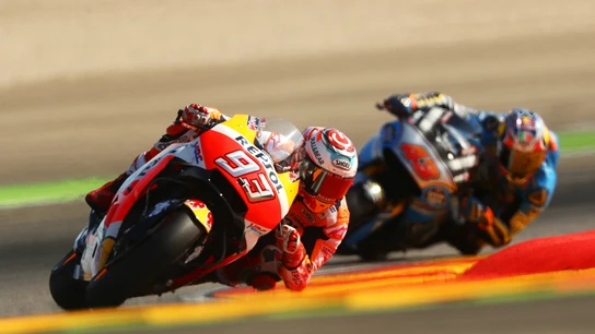 Márquez corre en Aragón Márquez corre en Aragón