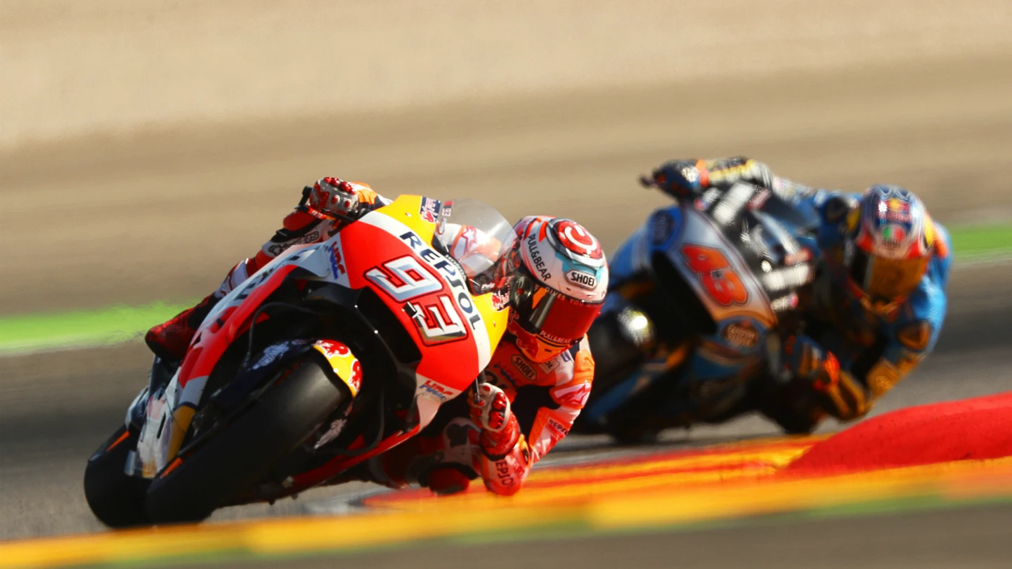 Márquez corre en Aragón Márquez corre en Aragón