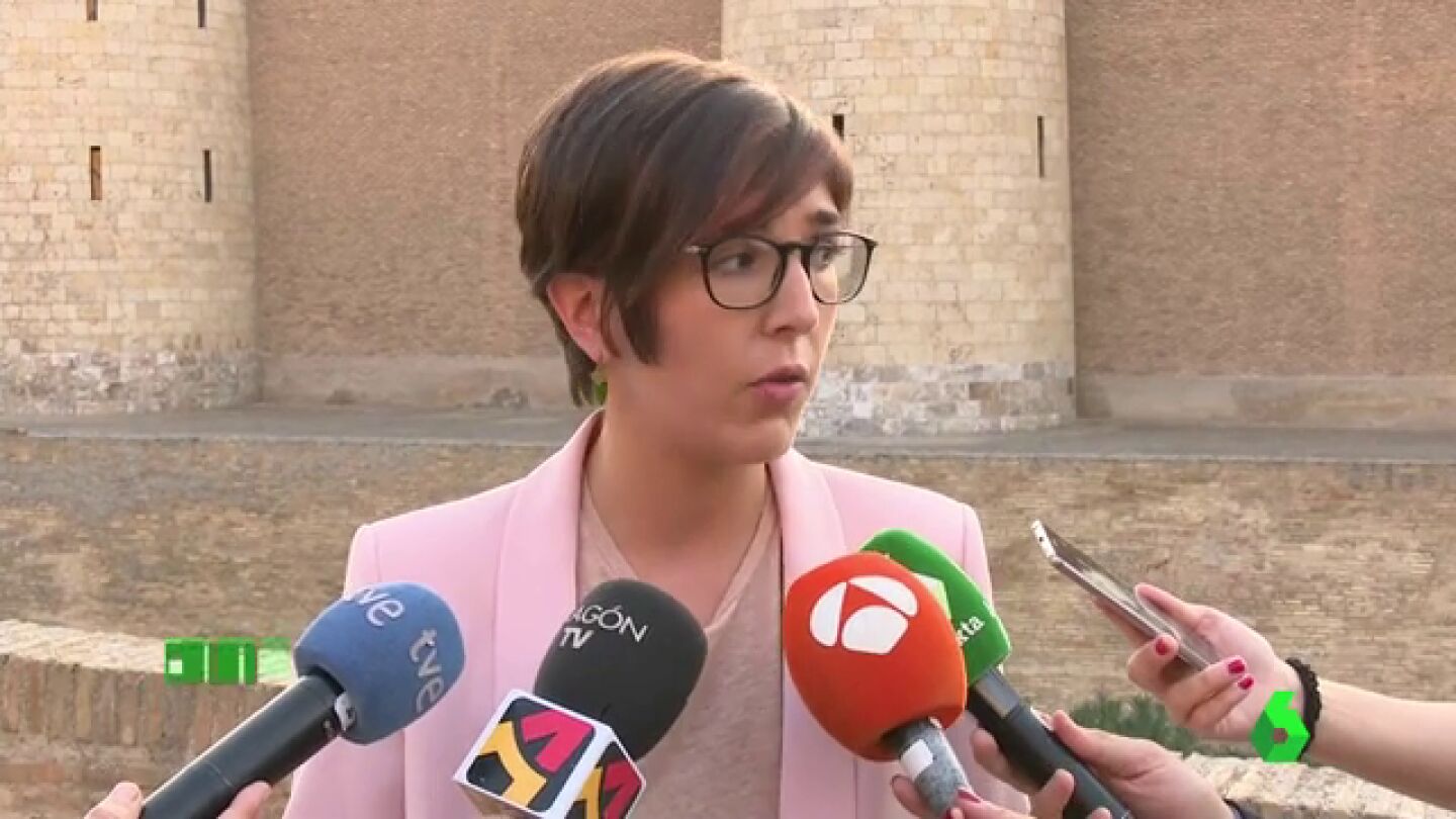 La presidenta de las Cortes de Arag&oacute;n denunciar&aacute; a la Polic&iacute;a el "botellazo" propinado por un ultraderechista