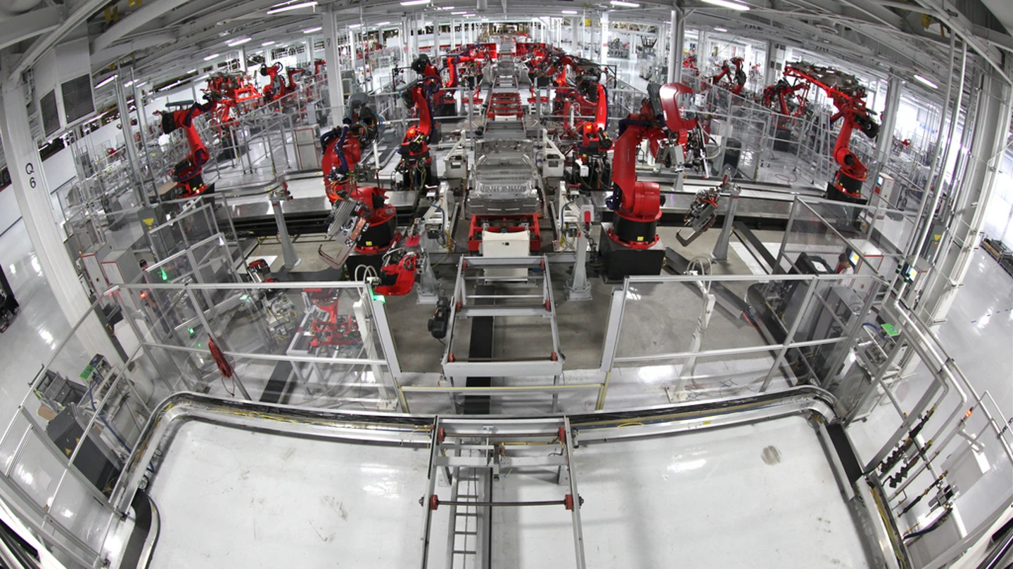 Fábrica con robots Fábrica de robots