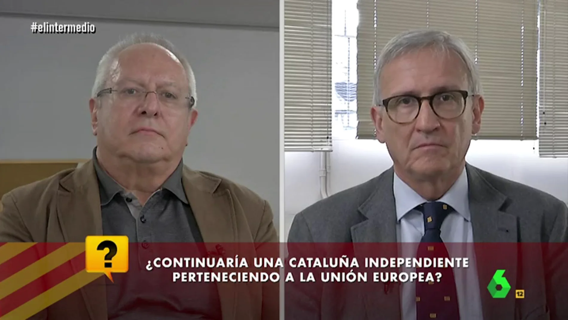Joan Josep Queralt y Xavier Arbós en El Intermedio