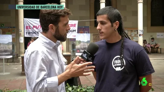 Estudiante catalán: "Estaba a favor del 'no' porque el que dirige el procés recorta y privatiza la Sanidad, pero la represión del Gobierno me hace dudar" Estudiante catalán: "Estaba a favor del 'no' porque el que dirige el procés recorta y privatiza la Sanidad, pero la represión del Gobierno me hace dudar"