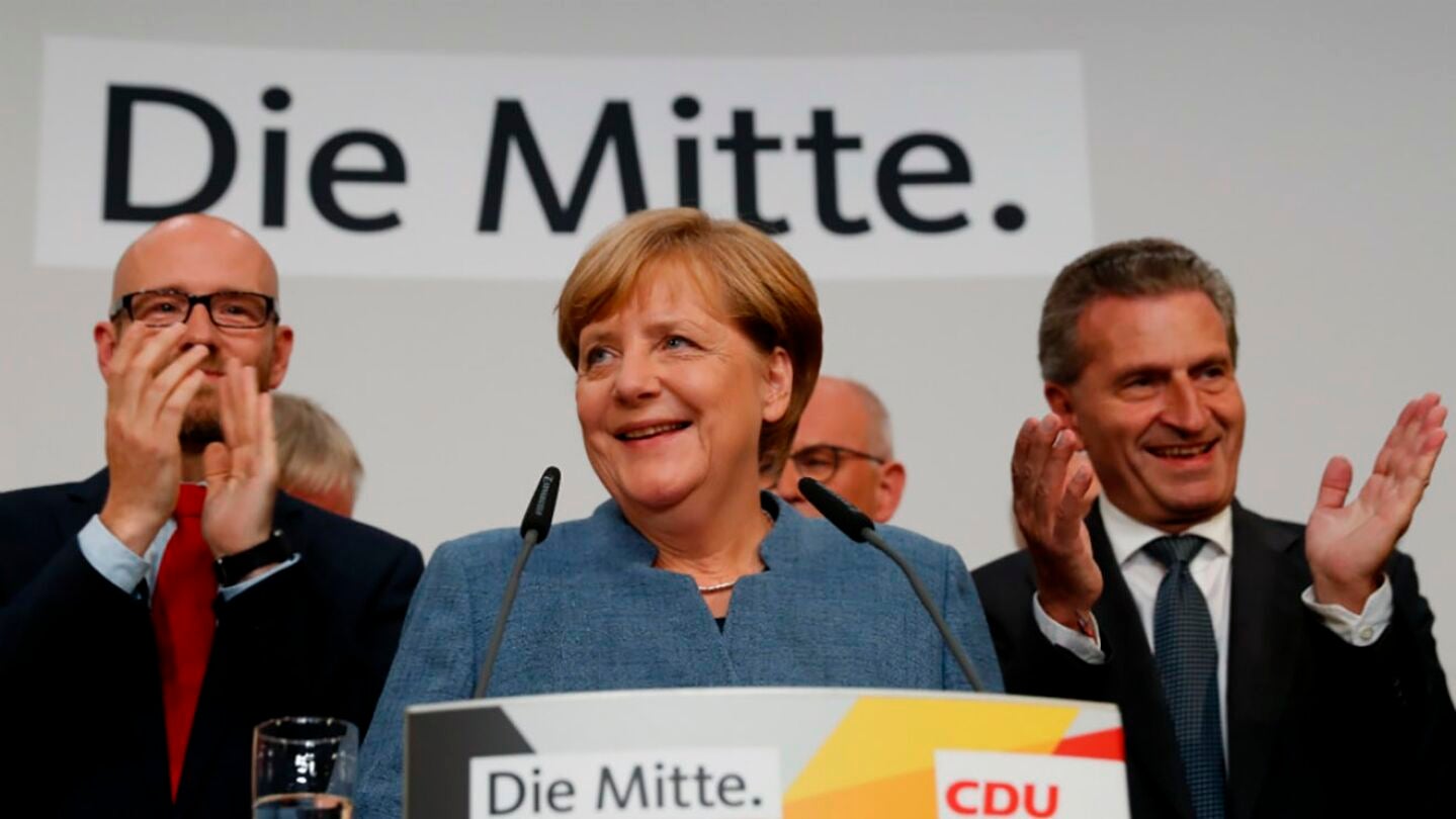 La canciller alemana y l&iacute;der cristianodem&oacute;crata, Angela Merkel