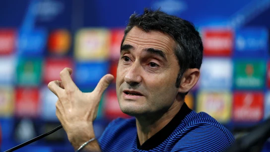 Ernesto Valverde, en la rueda de prensa Ernesto Valverde, en la rueda de prensa