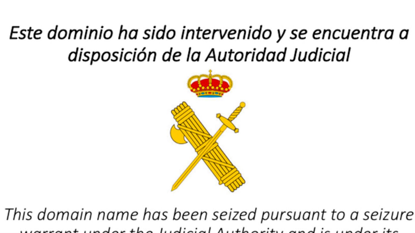 Imagen que aparece cuando intentas entrar a la web de la ANC