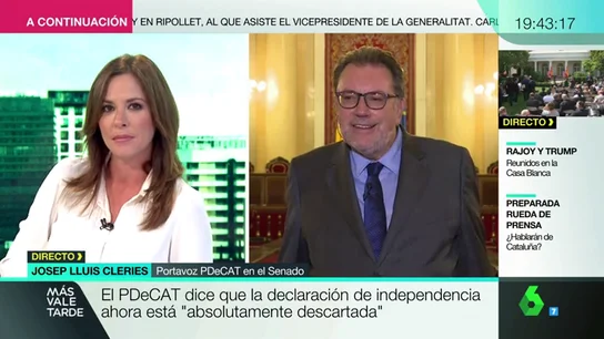 Cleries (PDeCAT) contradice a Campuzano: "Si gana el 'sí' en el referéndum se declarará la independencia" Cleries (PDeCAT) contradice a Campuzano: "Si gana el 'sí' en el referéndum se declarará la independencia"