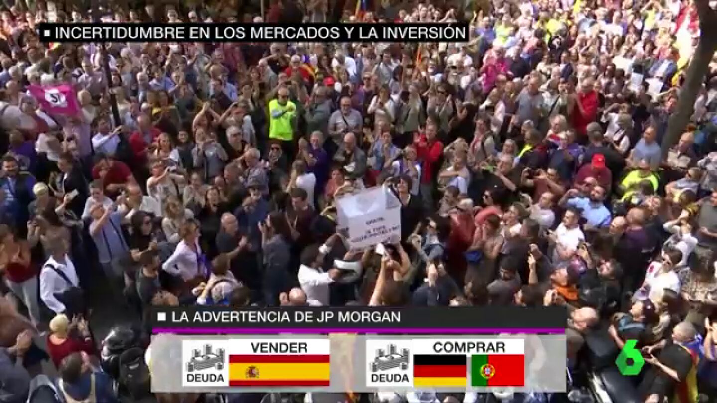 Ante la situaci&oacute;n en Catalu&ntilde;a JP Morgan sugiere a sus clientes vender deuda espa&ntilde;ola y comprar alemana o portuguesa
