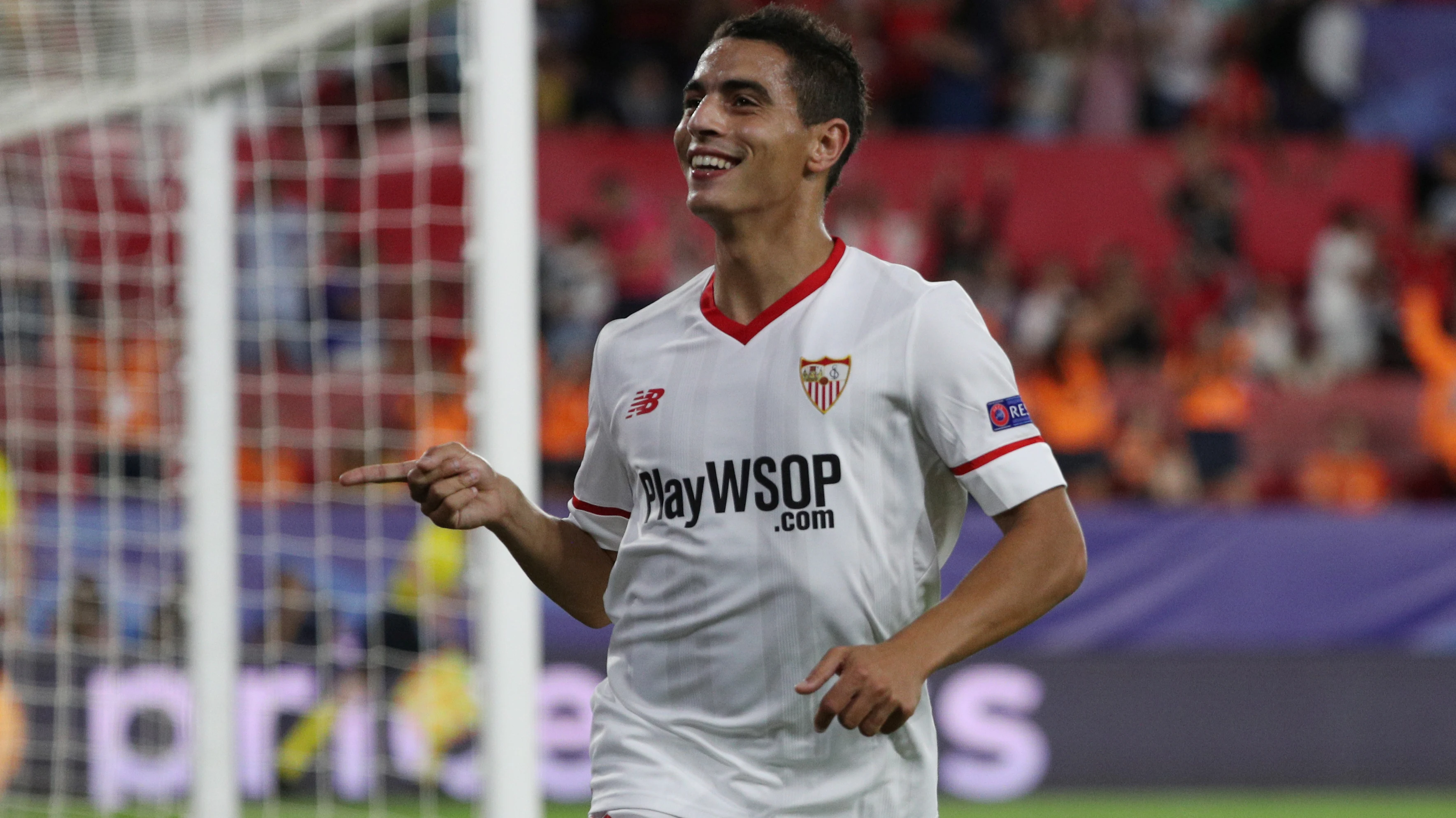 Ben Yedder celebra su gol contra el Maribor Ben Yedder celebra su gol contra el Maribor