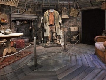 Casa de Hagrid, en la exposición de Harry Potter: The Exhibition Casa de Hagrid, en la exposición de Harry Potter: The Exhibition