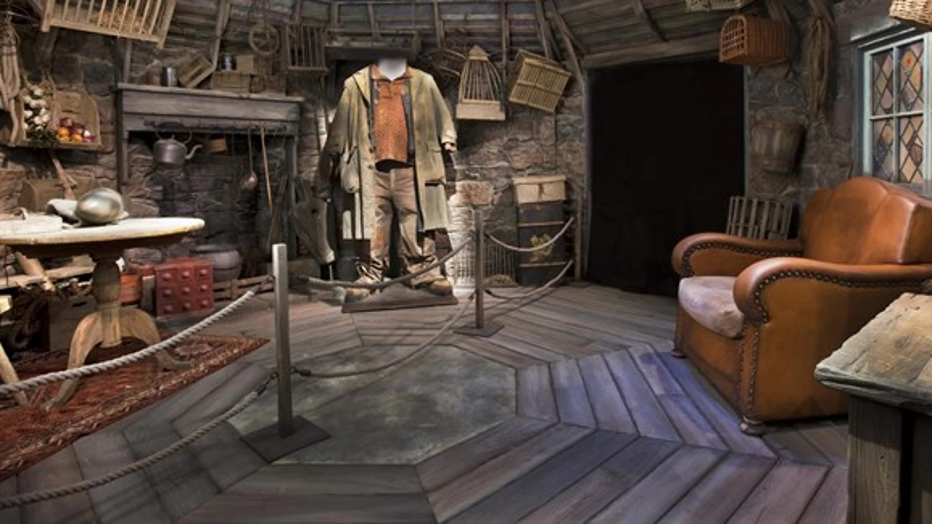 Casa de Hagrid, en la exposición de Harry Potter: The Exhibition