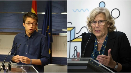 Íñigo Errejón y Manuela Carmena Íñigo Errejón y Manuela Carmena