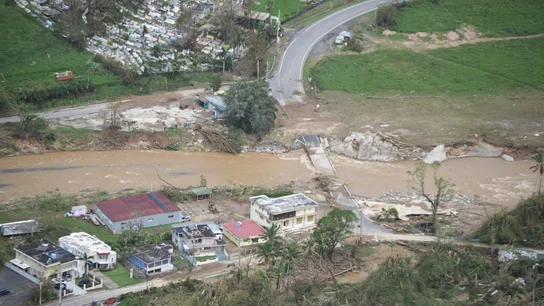Las inundaciones provocadas por el desbordamiento de la presa de Guajataca en Puerto Rico Las inundaciones provocadas por el desbordamiento de la presa de Guajataca en Puerto Rico
