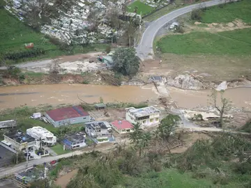 Las inundaciones provocadas por el desbordamiento de la presa de Guajataca en Puerto Rico Las inundaciones provocadas por el desbordamiento de la presa de Guajataca en Puerto Rico