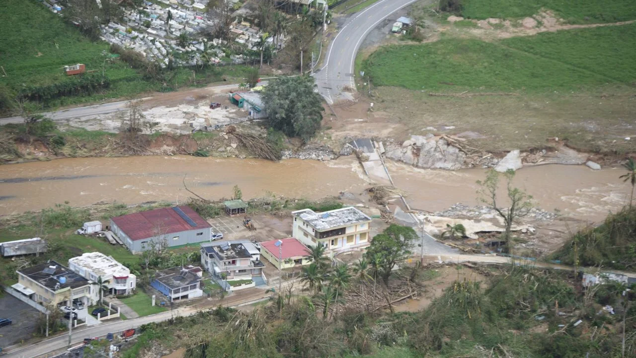 Las inundaciones provocadas por el desbordamiento de la presa de Guajataca en Puerto Rico