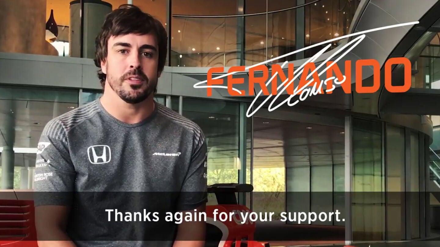 Fernando Alonso, en un v&iacute;deo de McLaren