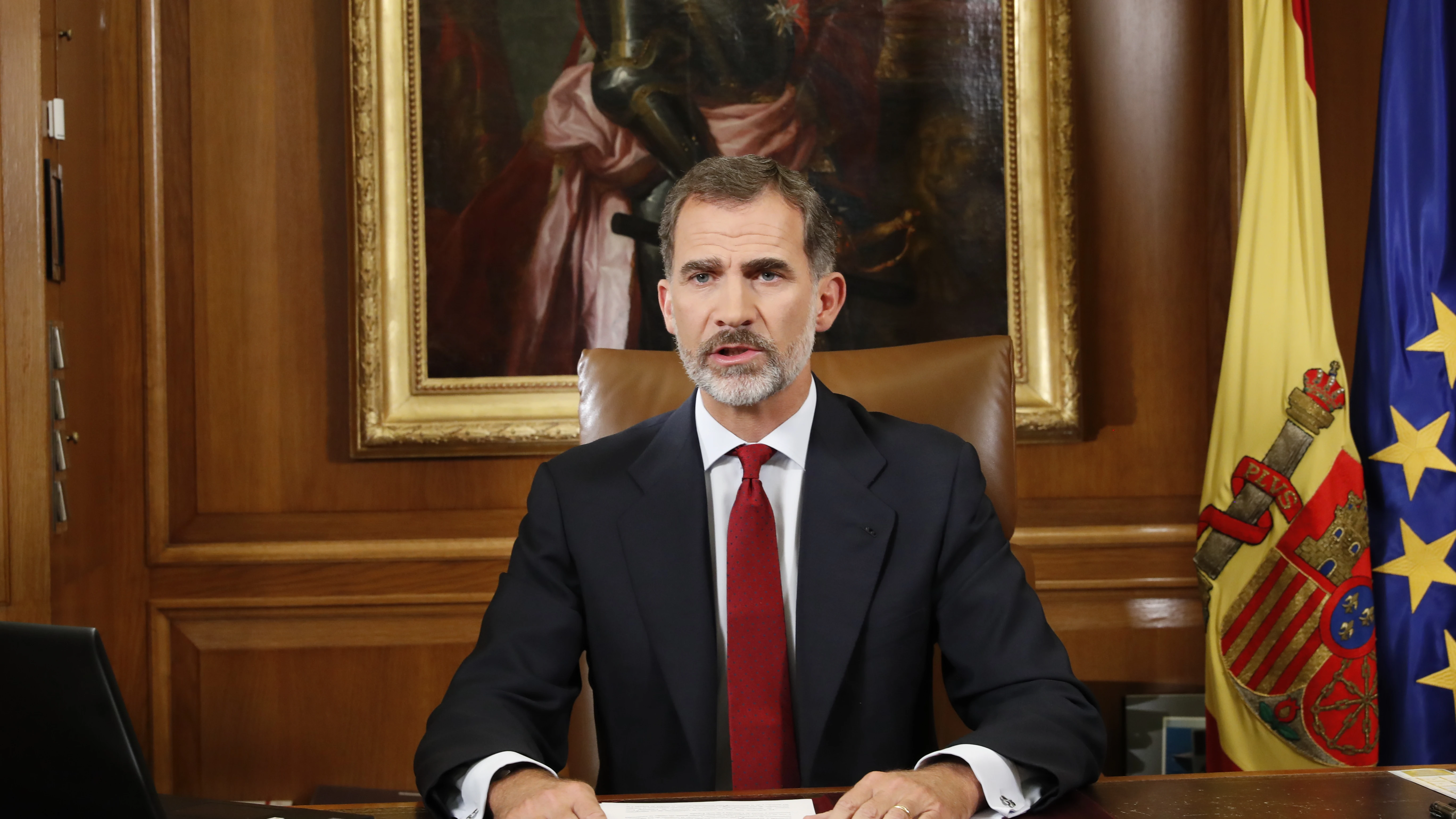 El Rey Felipe VI en su discurso ante la situación en Cataluña