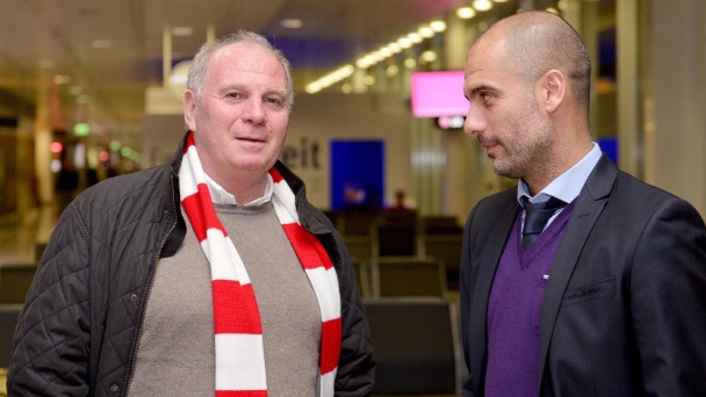 Guardiola se re&uacute;ne con Hoeness en M&uacute;nich