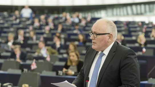 El vicepresidente primero de la Comisión Europea, Frans Timmermans El vicepresidente primero de la Comisión Europea, Frans Timmermans