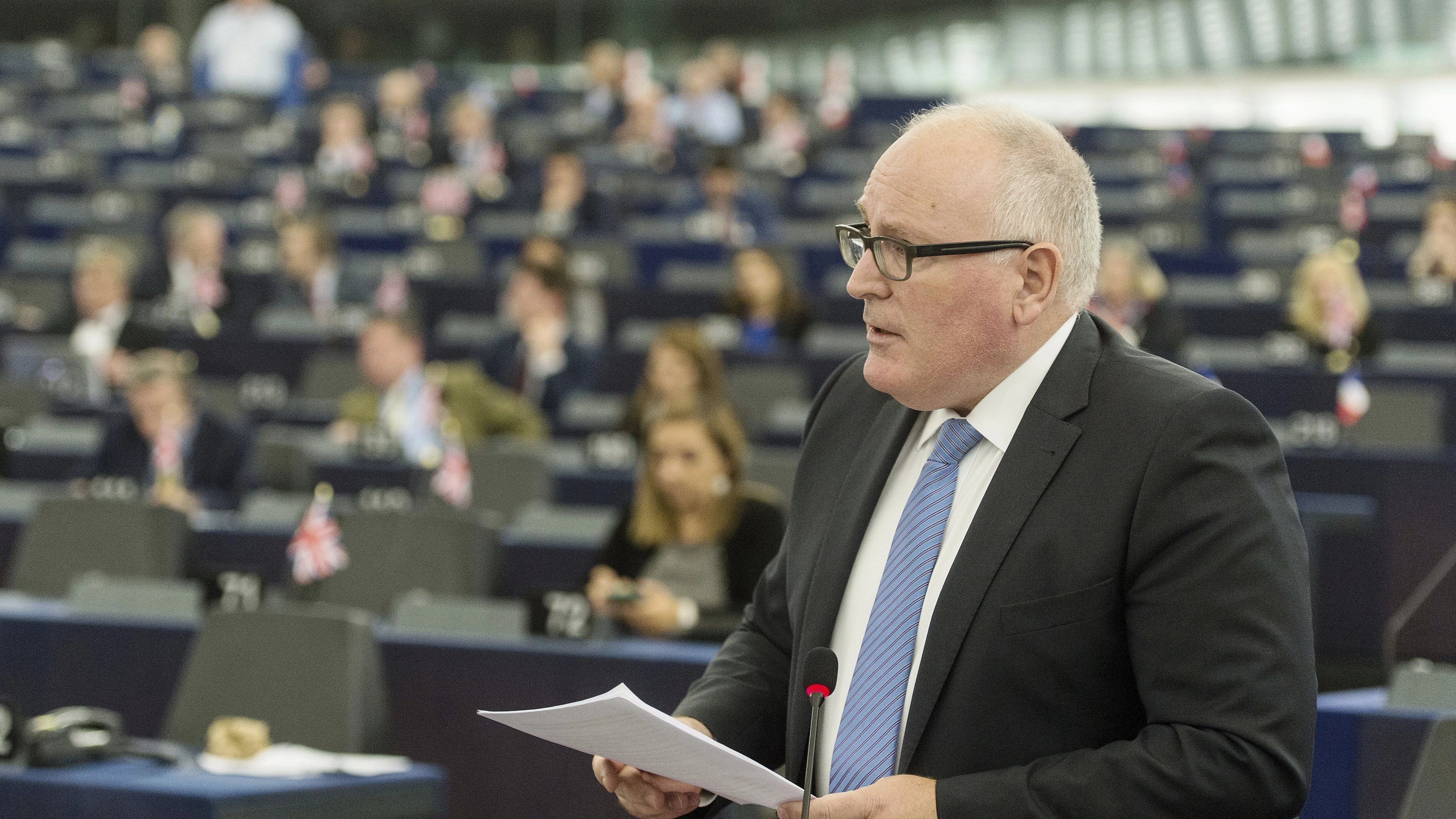 El vicepresidente primero de la Comisión Europea, Frans Timmermans