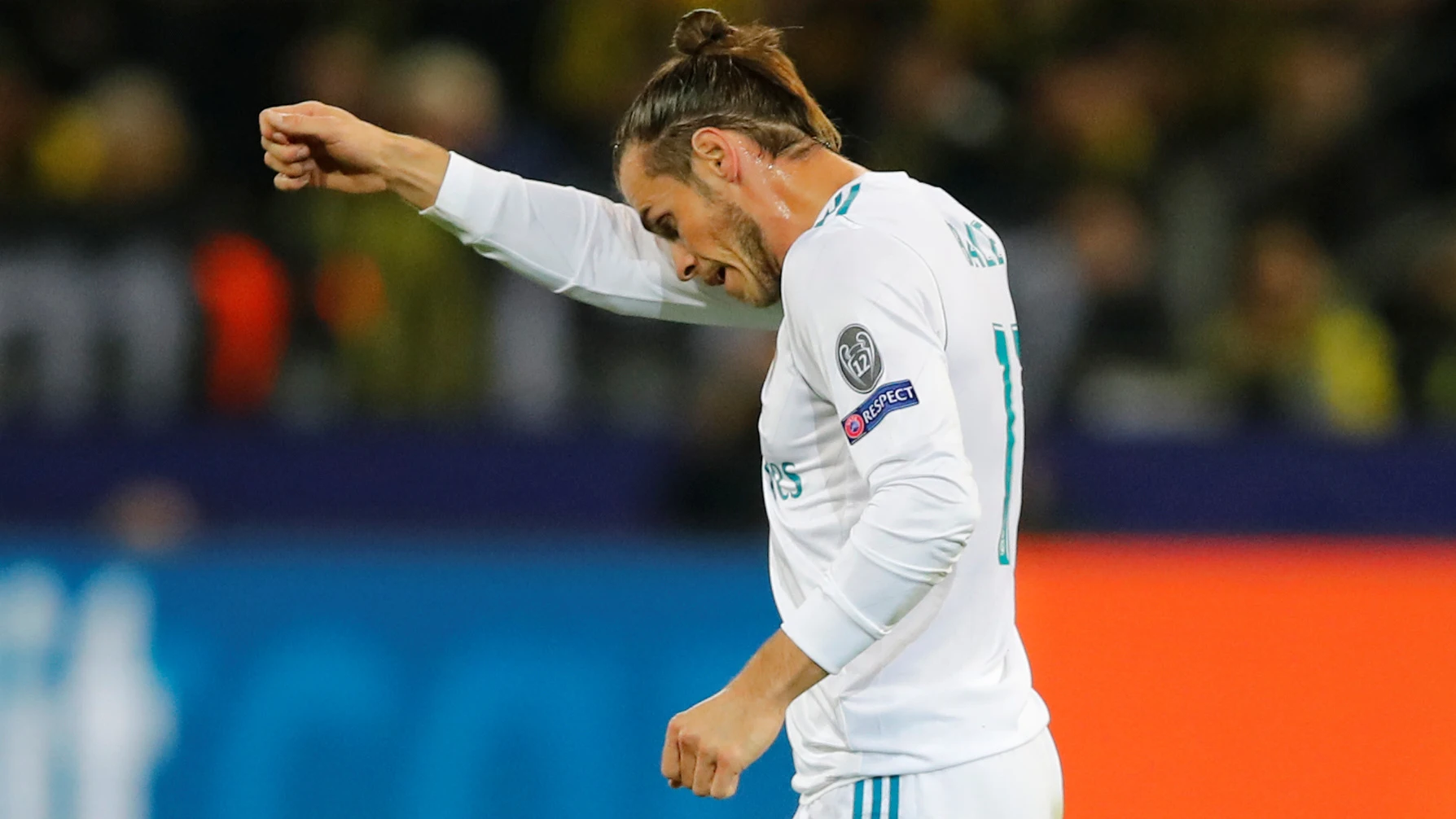 Bale, durante el partido contra el Borussia Dortmund