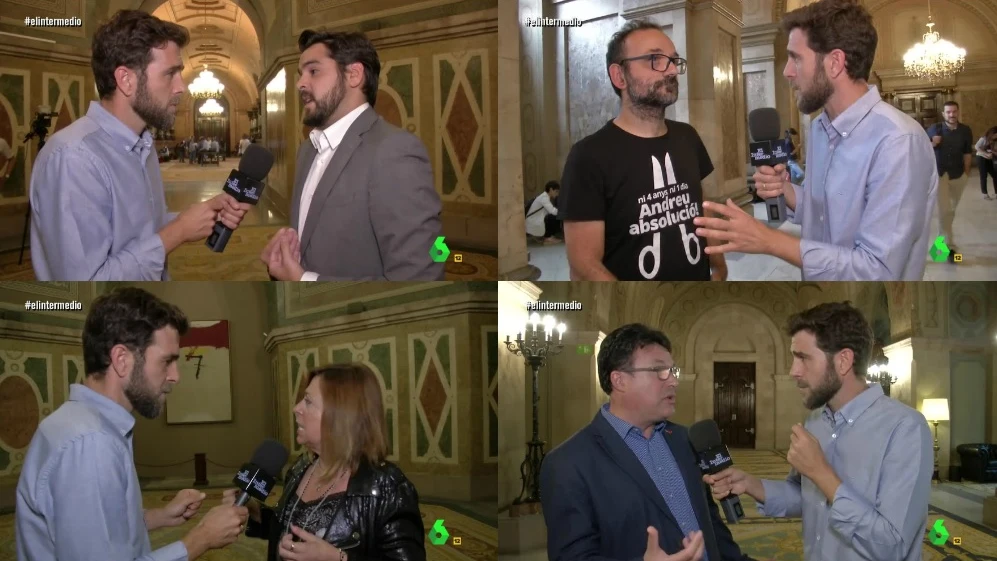 Gonzo con los políticos catalanes Gonzo con los políticos catalanes