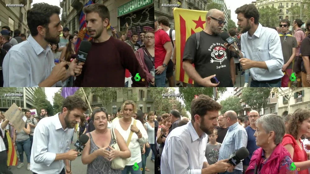 Gonzo entrevista a los manifestantes de la huelga general en Cataluña