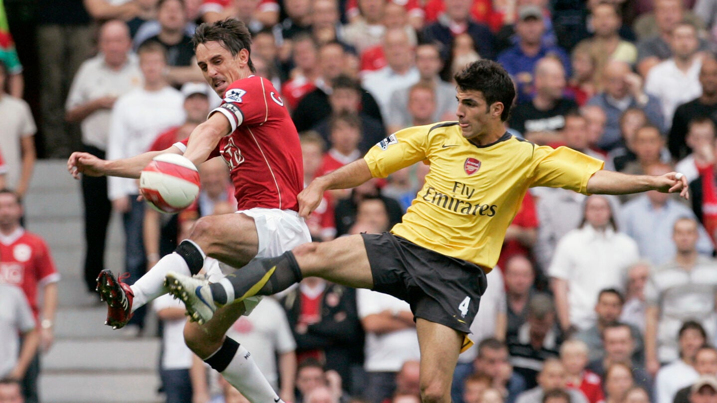 Cesc F&aacute;bregas, durante un United - Arsenal