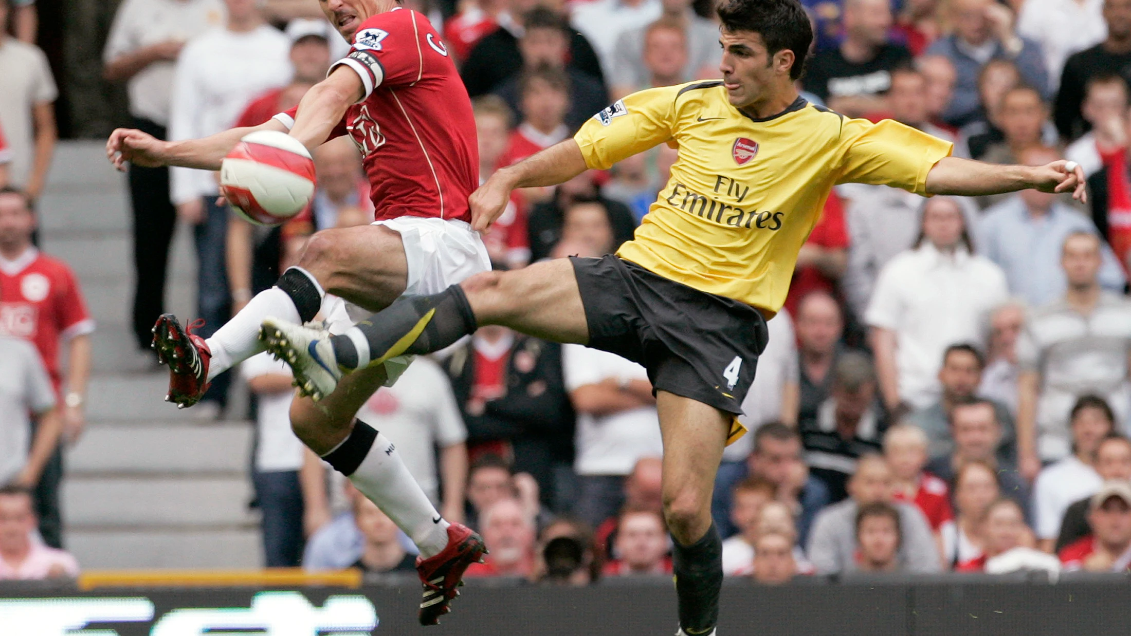 Cesc Fábregas, durante un United - Arsenal