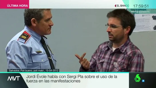 El comisario Sergi Pla en 'Salvados' El comisario Sergi Pla en 'Salvados'