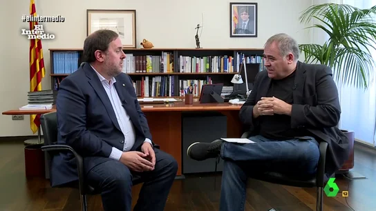 Junqueras y Ferreras en entrevista Junqueras desaparece