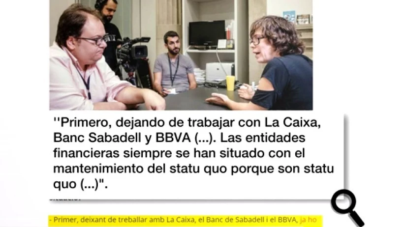 La CUP pide boicotear a la Caixa, Sabadell y BBVA