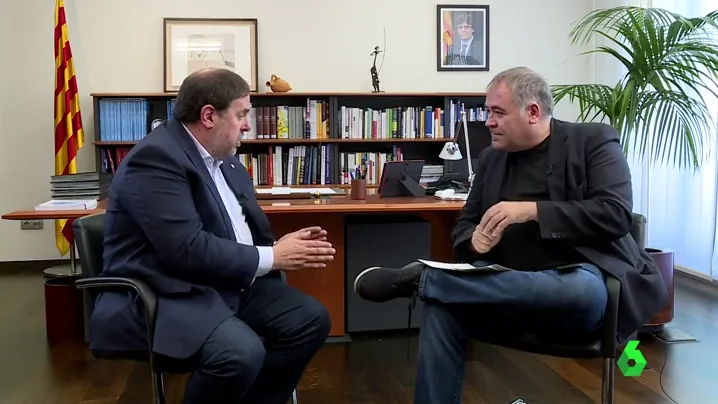 Oriol Junqueras con García Ferreras