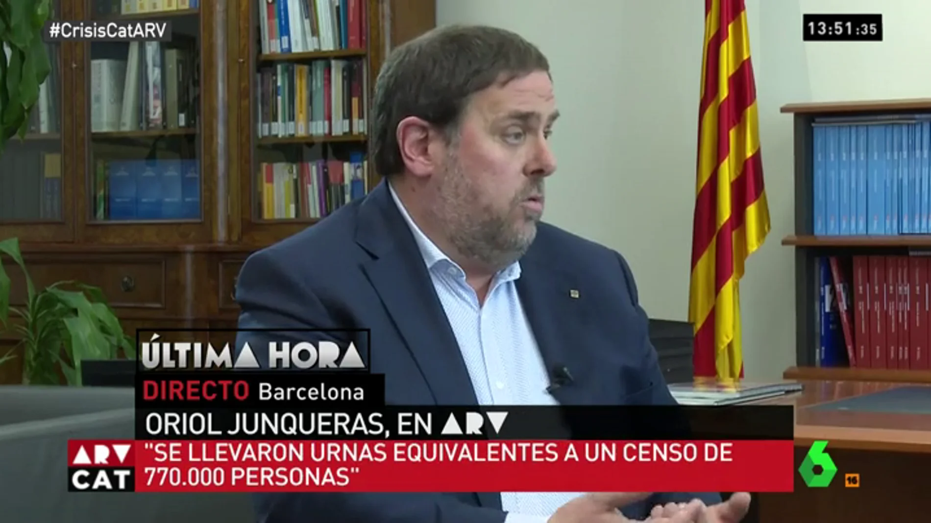 El vicepresidente de la Generalitat, Oriol Junqueras