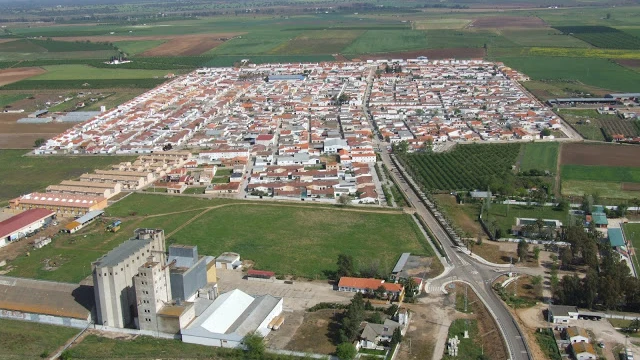 Vista aérea de Guadiana del Caudillo