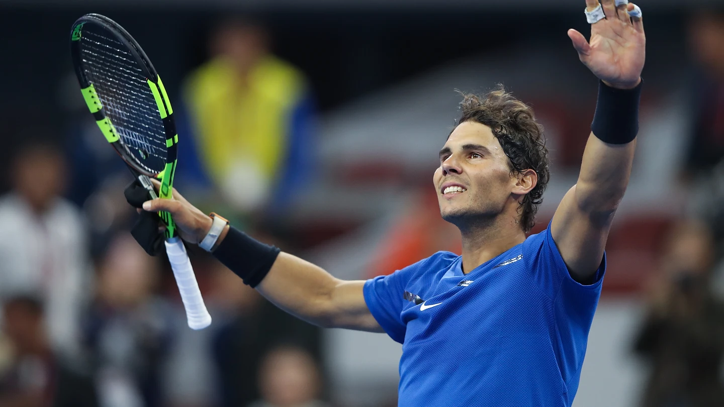 Rafa Nadal celebra su victoria Rafa Nadal celebra su victoria