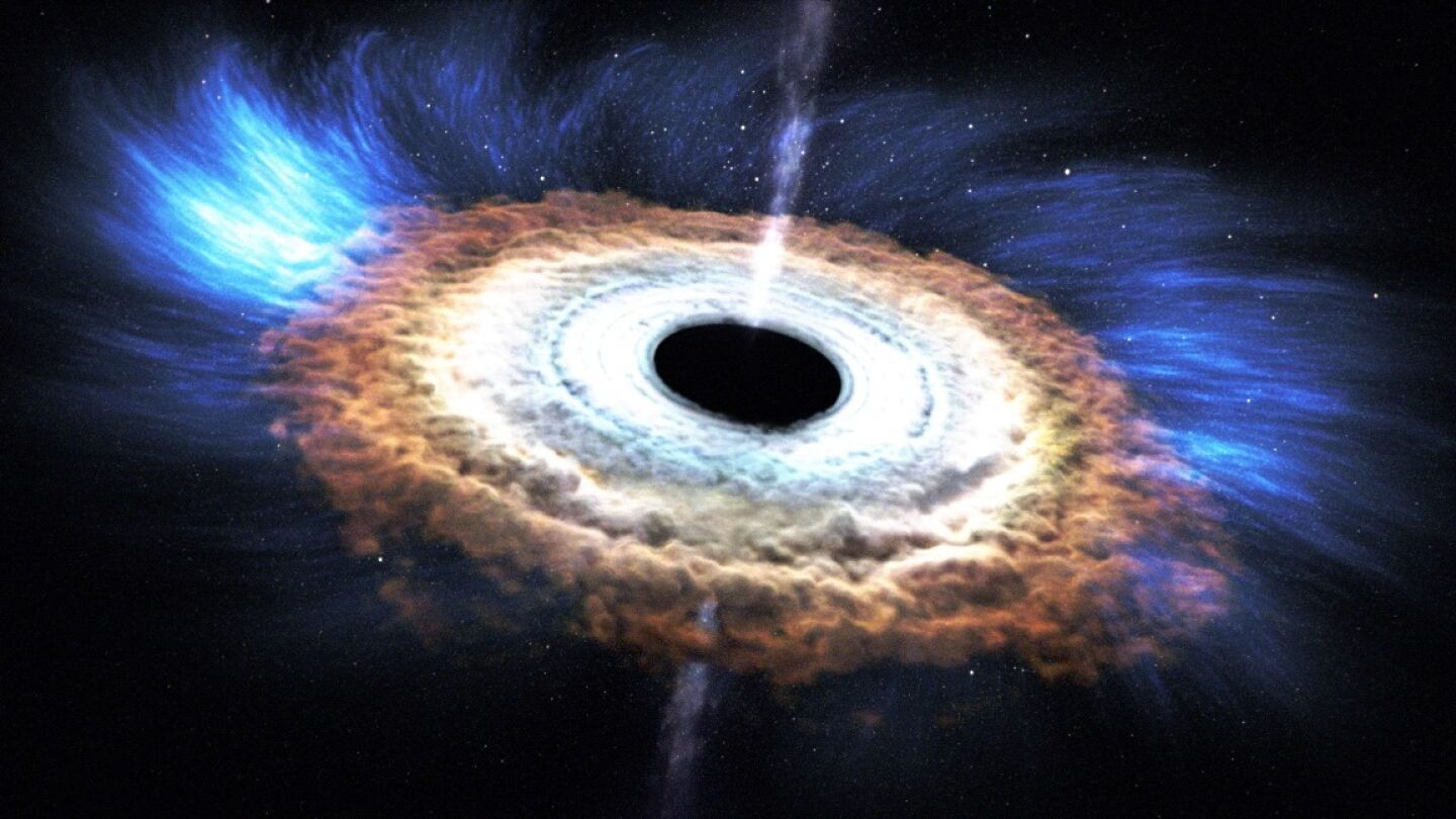 Recreaci&oacute;n de un agujero negro 