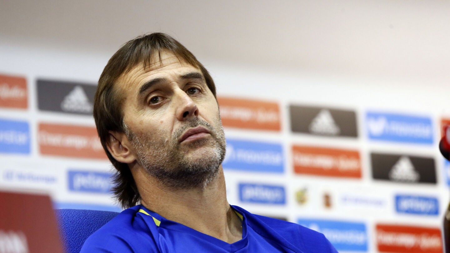 Lopetegui, durante su comparecencia