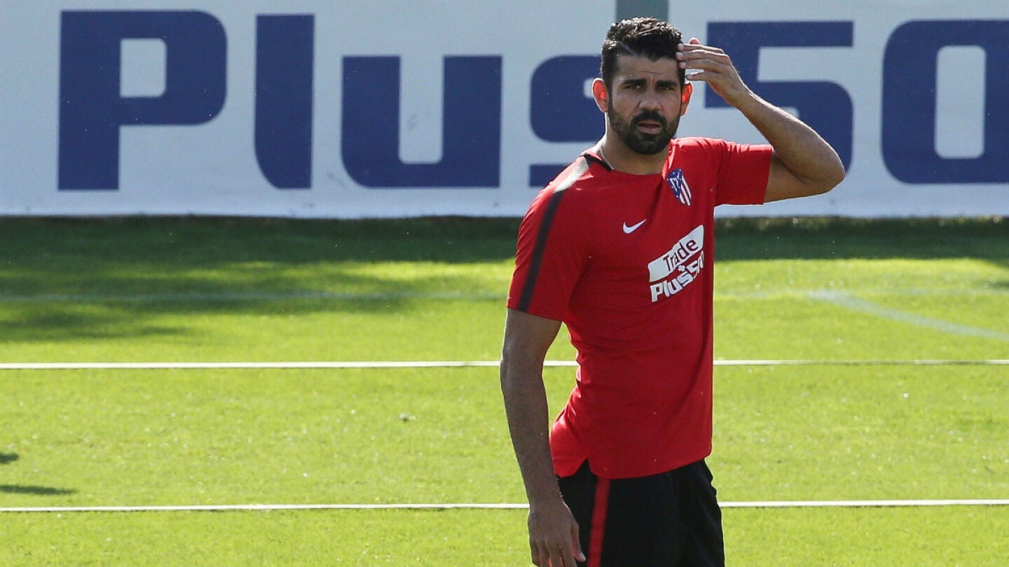 Diego Costa se entrena con el Atleti