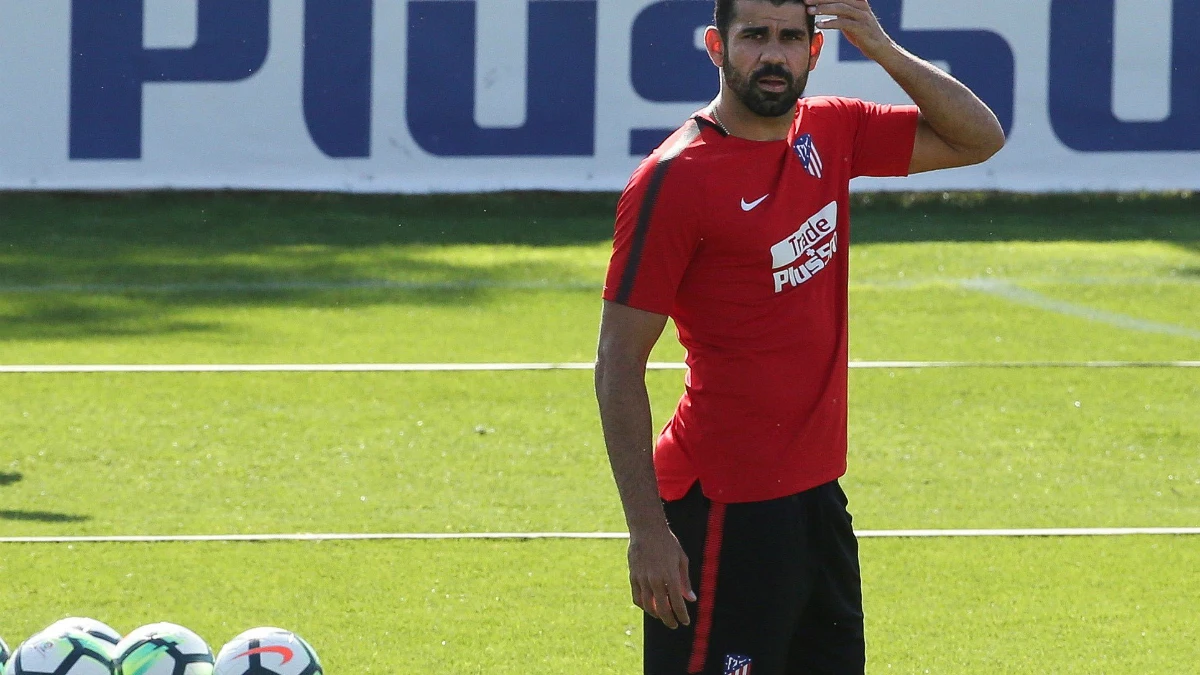 Diego Costa se entrena con el Atleti