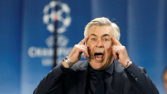 Carlo Ancelotti, durante el PSG - Bayern Carlo Ancelotti, durante el PSG - Bayern