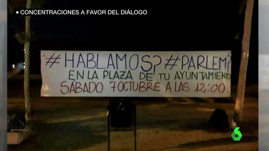 Concentración convocada de forma espontánea por los ciudadanos a través de #Hablemos Concentración convocada de forma espontánea por los ciudadanos a través de #Hablemos