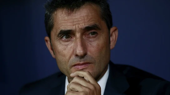 Ernesto Valverde, entrenador del Barcelona Ernesto Valverde, entrenador del Barcelona