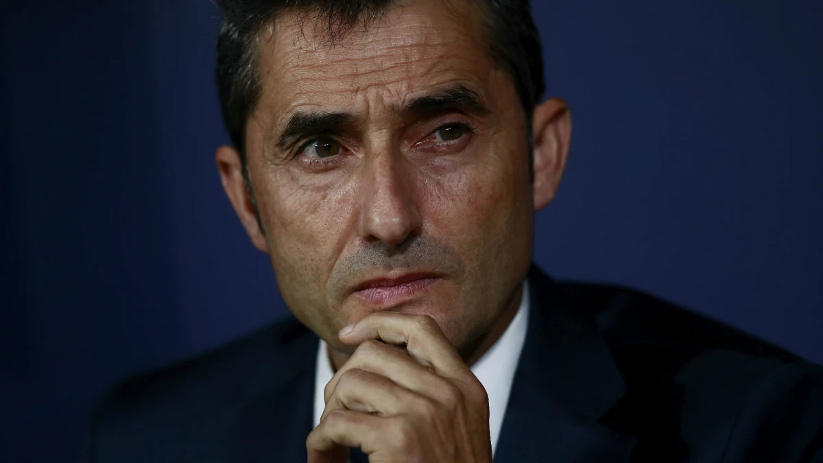 Ernesto Valverde, entrenador del Barcelona